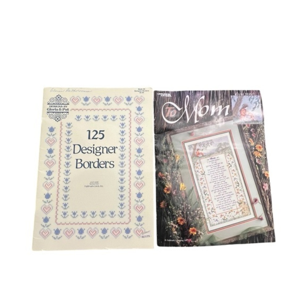 Designer Borders Book 64 Gloria & Pat / Mom Poem Cross Stitch‎ Patterns Hallmark